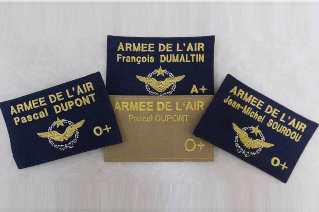 BANDE PATRONYMIQUE POUR TROUSSE NBC - Insignes militaires collections